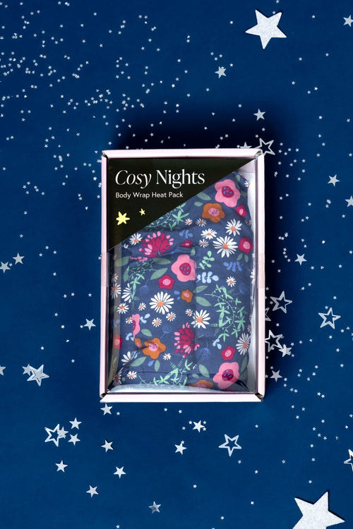 Cosy Nights Floral Print Lavender Body Wrap Heat Pack