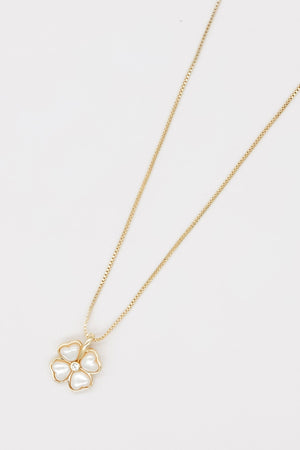 Flower Necklace in Gold