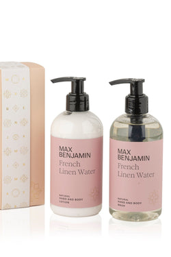 Carraig Donn French Linen Water Wash and Lotion Gift Set.