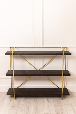 Gold And Black Console Table