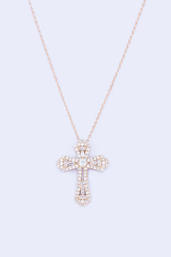 Carraig Donn Gold Cross Necklace