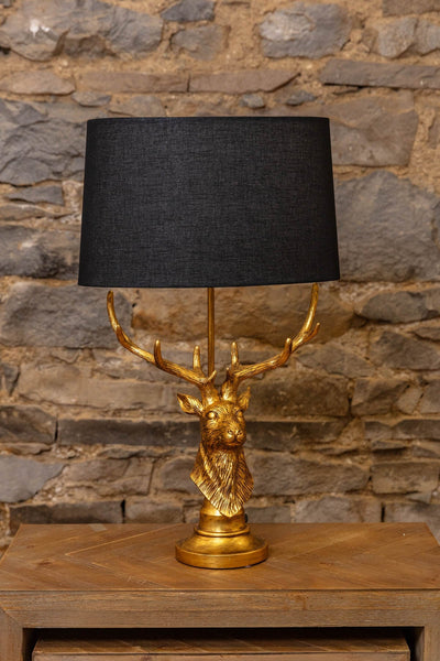 Carraig Donn Gold Stag Table Lamp