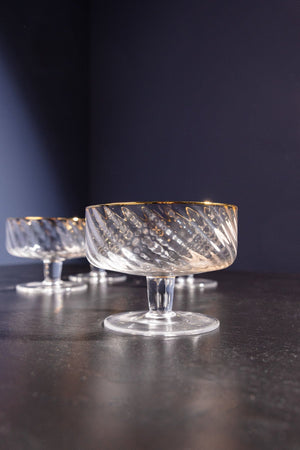 Carraig Donn Gold Trimmed Dessert Bowl Set Of 4