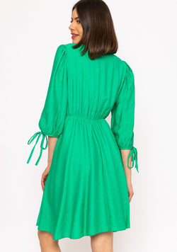 Carraig Donn Green Isla Knee Length Dress