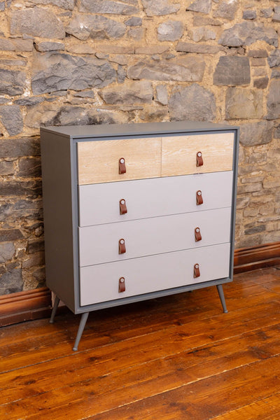 Carraig Donn Grey And Wood Cabinet