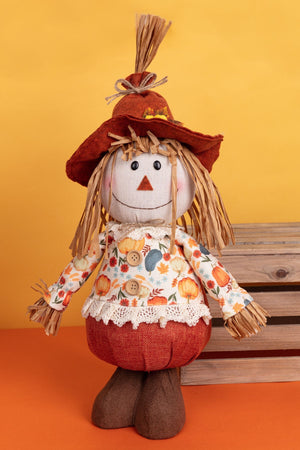 Halloween Mrs Scarecrow Standing Decoration