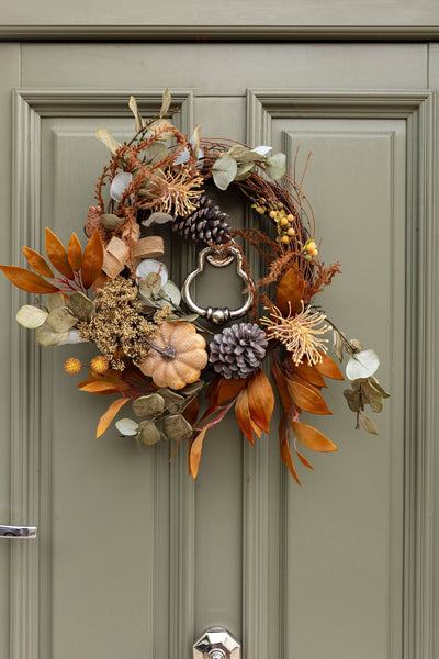 Carraig Donn Harvest Pinecone Door Wreath