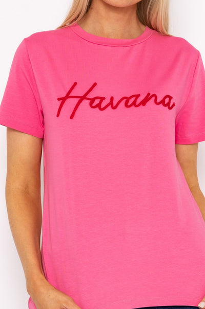 Carraig Donn Havana Print Cotton T-Shirt