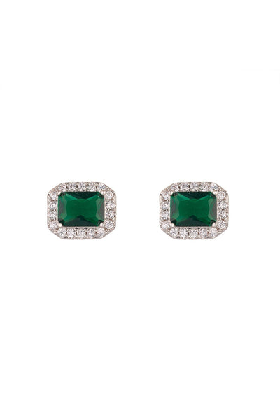 Carraig Donn Horizontal Emerald Earrings