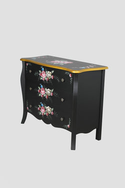 Carraig Donn Isabel Black 3 Drawer Cabinet