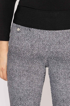 Carraig Donn Jacquard Pant in Animal Print