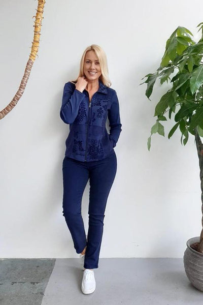 Carraig Donn Jeans with Studded Detail in Indigo