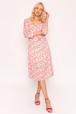 Jennifer Dress in Pink Print
