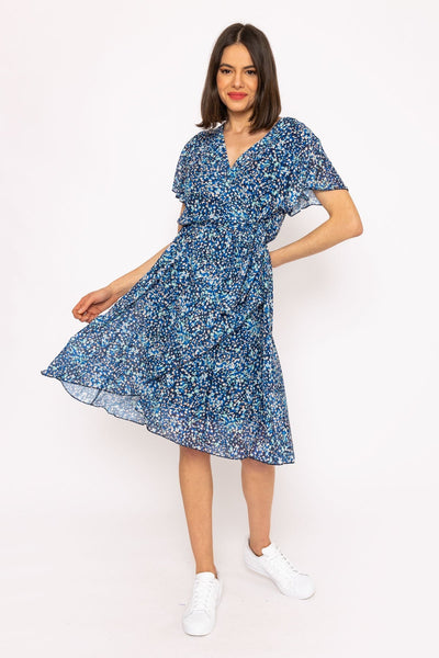 Carraig Donn Josephine Blue Print Dress