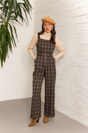 Jumpsuit in Check Print