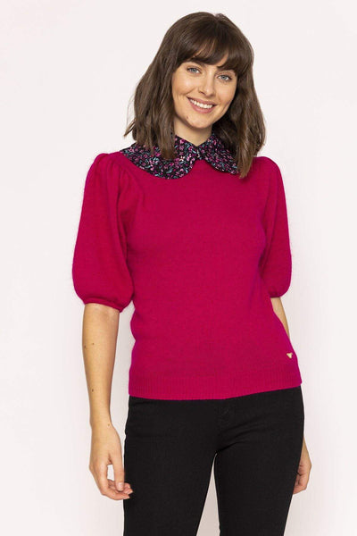 Carraig Donn Knit with Detachable Collar in Pink