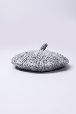 Carraig Donn Knitted Beret in Grey