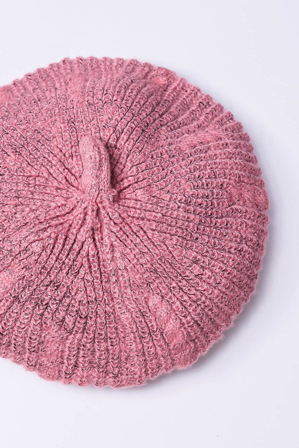 Carraig Donn Knitted Beret in Pink