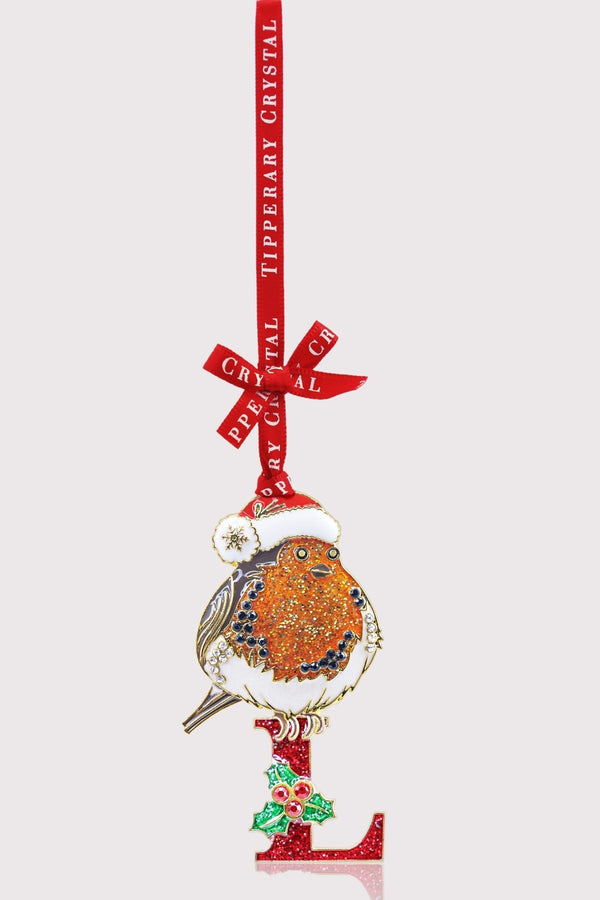Carraig Donn L Alphabet Robin Christmas Tree Decoration