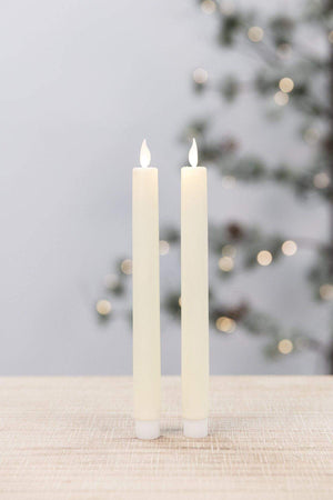 LED Christmas Dinner Candle Set of 2