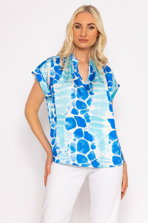 Lolo Blue Printed Top