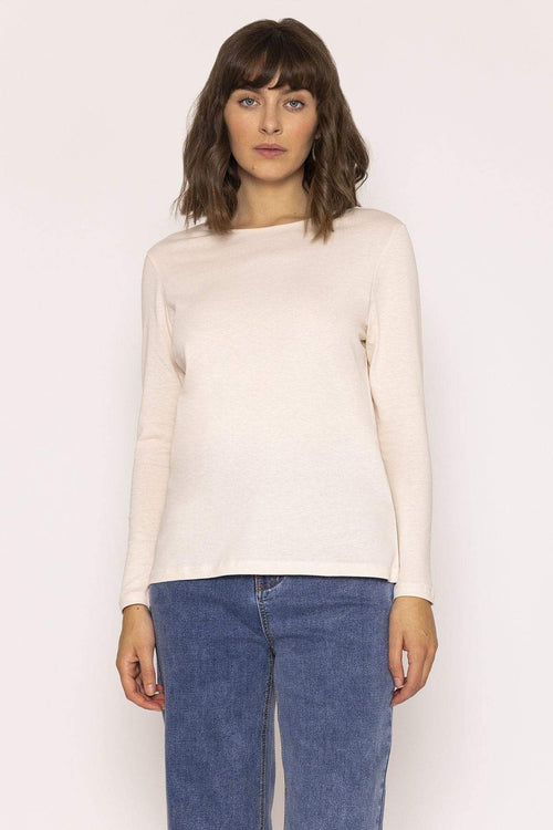 Long Sleeve Basic Tee in Ivory
