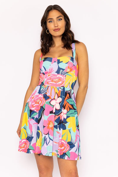 Carraig Donn Lucy Dress in Tropical Print