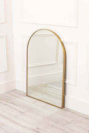 Modern Gold Mantle Mirror