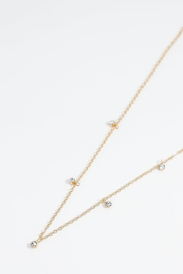 Carraig Donn Multi Stone Necklace in Gold