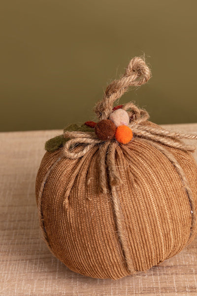 Carraig Donn Natural Cord Fabric Pumpkin