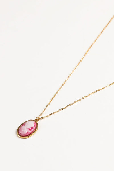 Carraig Donn Necklace with Pink Pendant