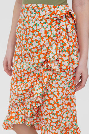 Carraig Donn Olea Skirt in Red Print