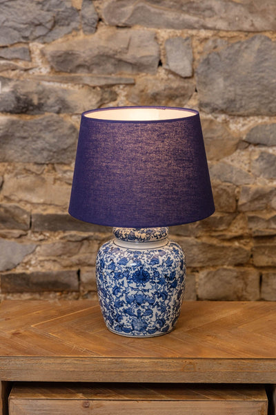 Carraig Donn Olivia Navy Ceramic Table Lamp