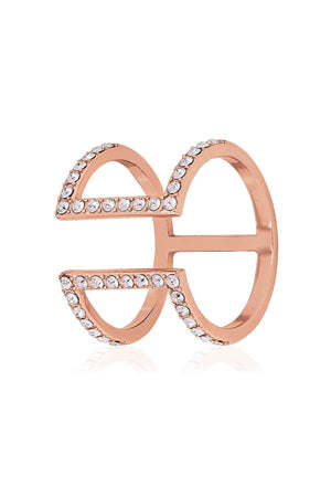 Open Cage Ring in Rose Gold - One Size