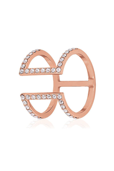 Carraig Donn Open Cage Ring in Rose Gold - One Size