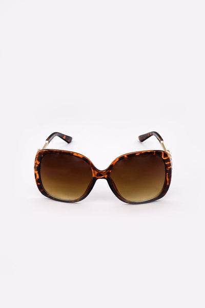 Carraig Donn Oversized Tortoise Shell Sunglasses with Gold Detail