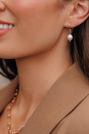 Pearl Drop Detail Earrings