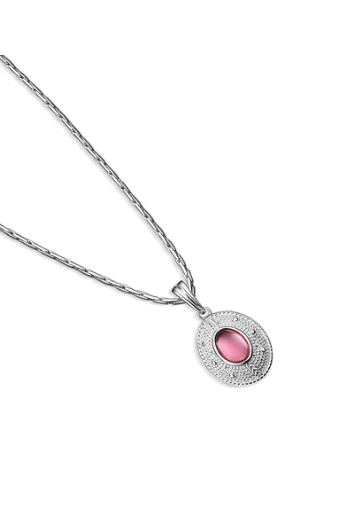 Carraig Donn Pendant with Pink Stone