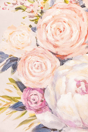 Carraig Donn Peony Bouquet Canvas Wall Art