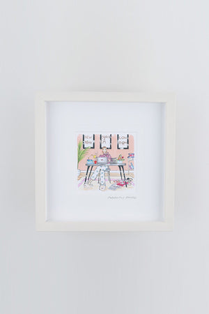 Perfectly Poised Small Framed Art Print