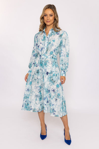 Carraig Donn Phoebe Blue Midi Dress