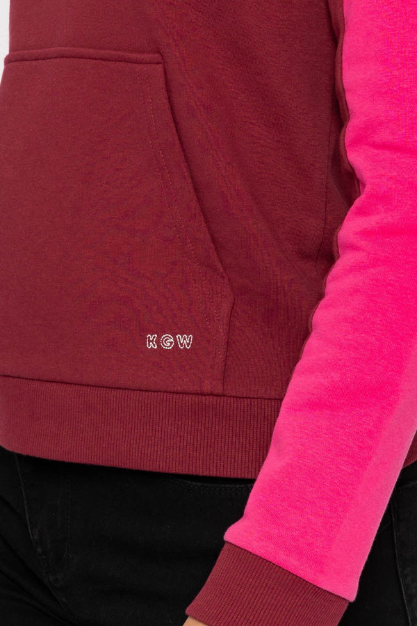 Carraig Donn Pink 1/4 Zip Pocket Sweatshirt