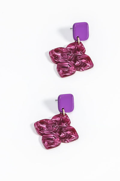 Carraig Donn Pink Flower Earrings