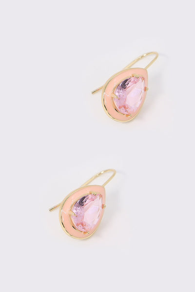 Carraig Donn Pink Teardrop Earrings
