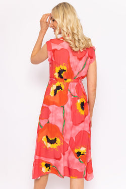 Carraig Donn Poppy Floral Printed Midi Dress
