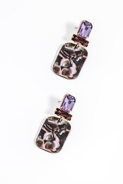 Carraig Donn Purple Drop Earrings
