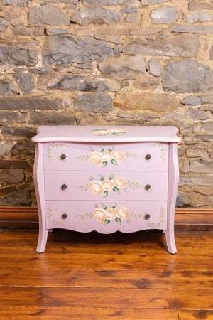 Purple Floral 3 Drawer Dresser