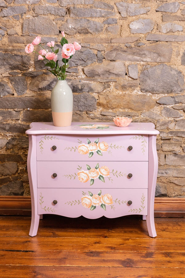 Carraig Donn Purple Floral 3 Drawer Dresser