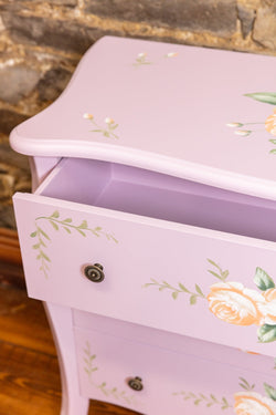 Carraig Donn Purple Floral 3 Drawer Dresser