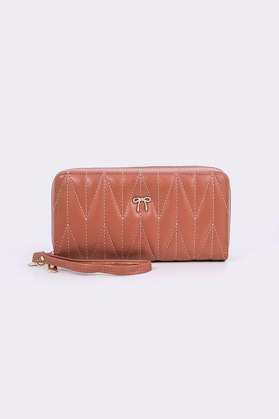 Carraig Donn Quilted Bow Purse in Pink